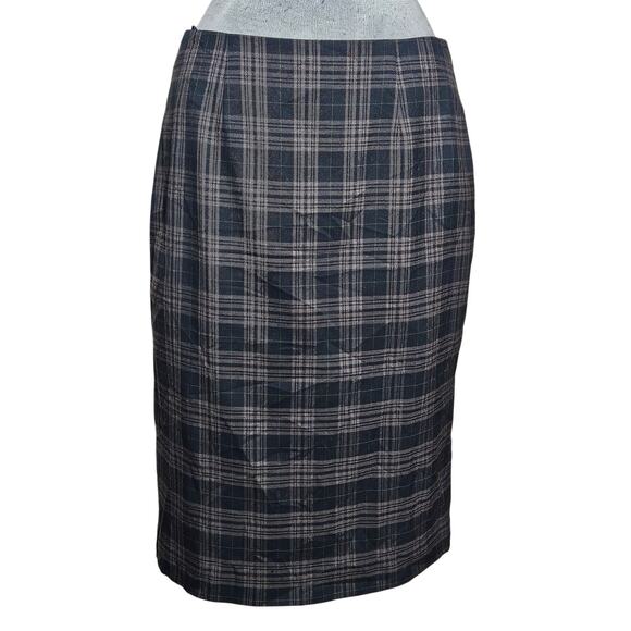 Plaid Knee Length Skirt Size 4 - Picture 1 of 3